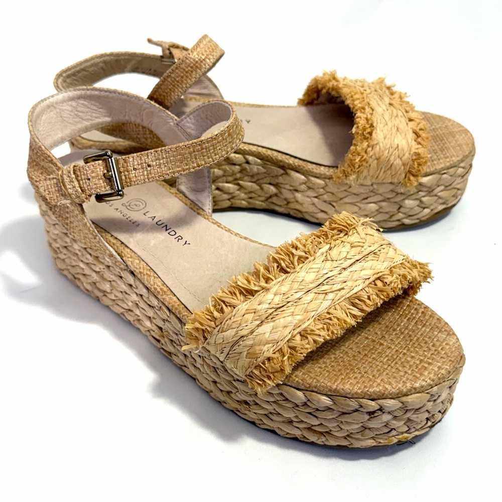 Chinese Laundry Platform Espadrilles Ankle Strap 8.5